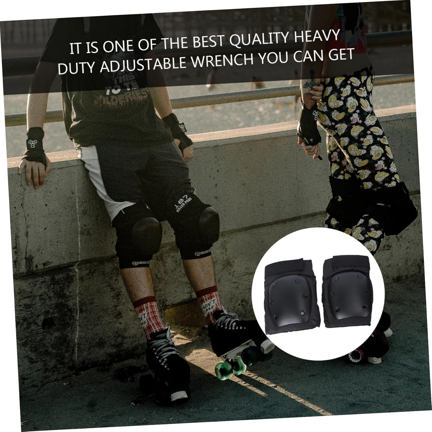 BESPORTBLE 6pcs Skating Protective Gear Set for Boy Girl and Adults Elbow Guards Wrist Guards Durable Breathable Design for Skateboarding Roller Skating Scooters