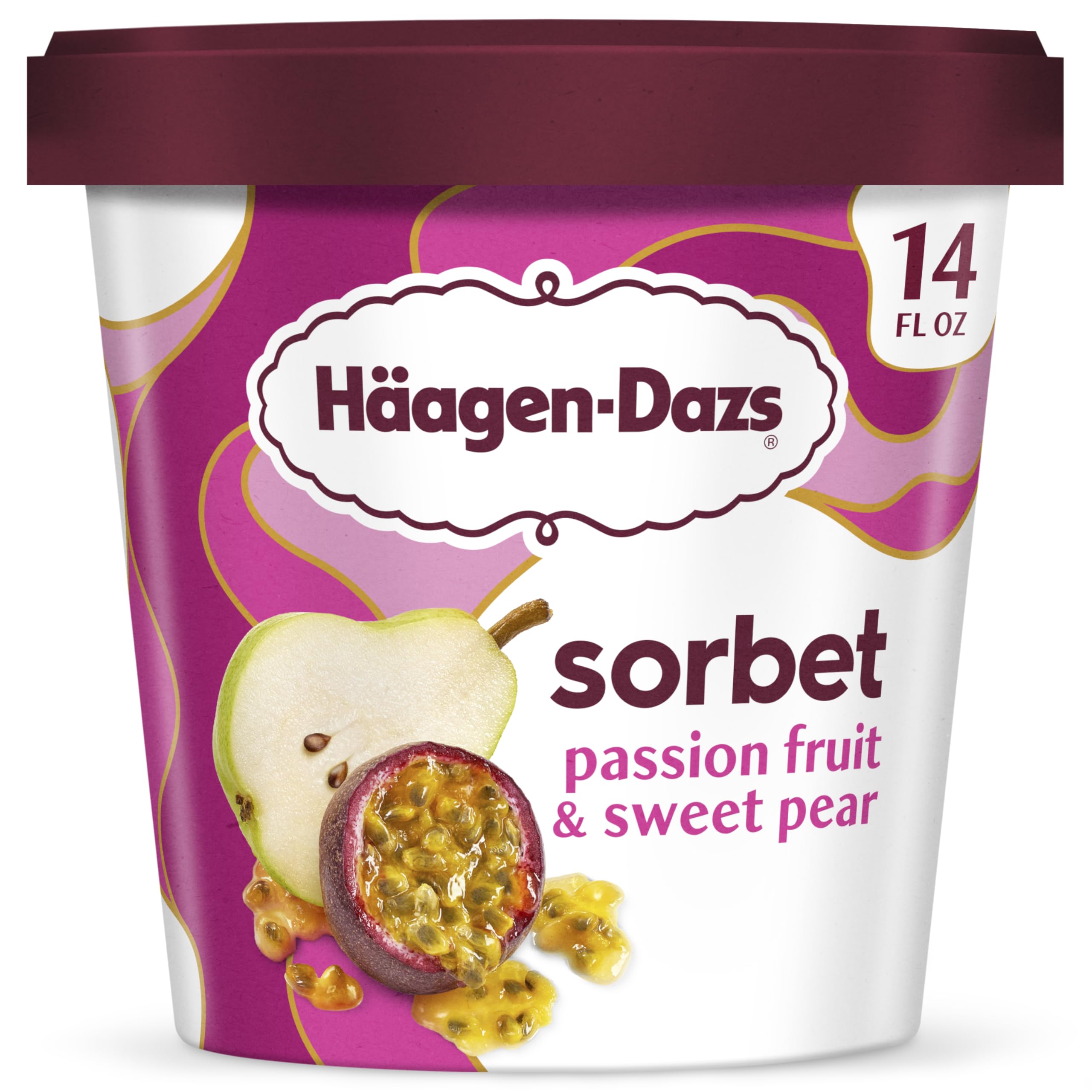 Amazon.com: Haagen Dazs Passionfruit and Sweet Pear Sorbet, 14oz