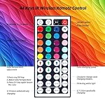 LED Kit lumières à bande étanche 5050 RGB 10m 32.8ft Bandes Éclairage Flexible Couleur Changement avec 44 Clés IR Contrôleur et 12V Alimentation électrique (2x5M)