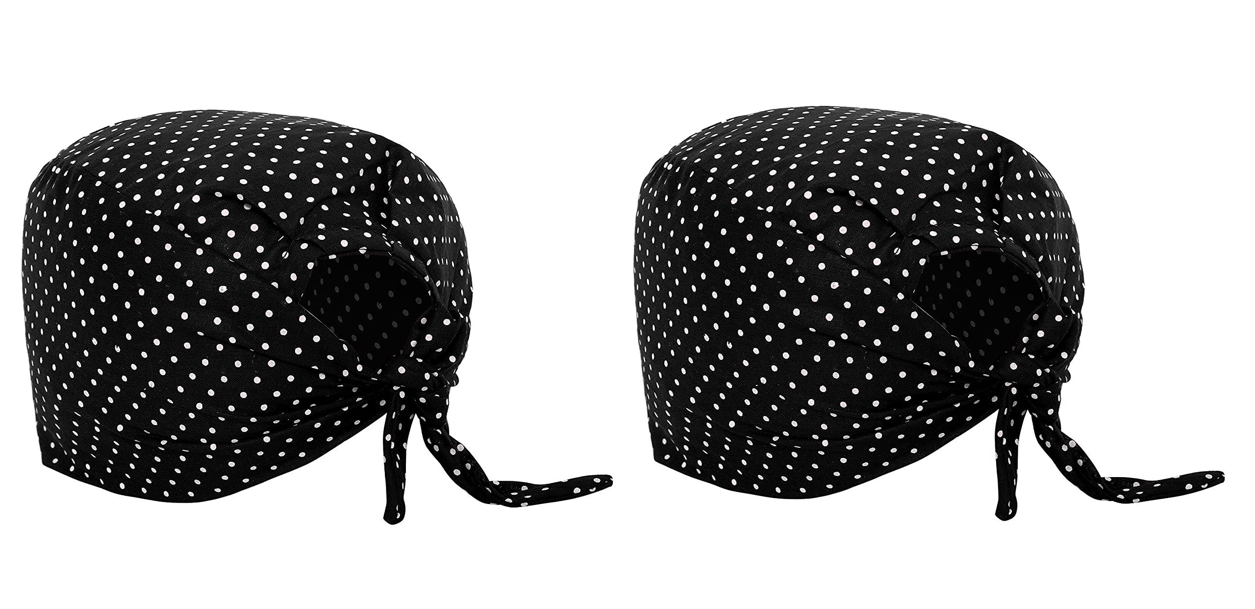 Zacharias Polka Dot Printed Anti Pollution Head Scarf/Bandana for Cycling/Biking Under Helmet (Pack of 2) (PPP-01_Black_Free Size)-picture-31