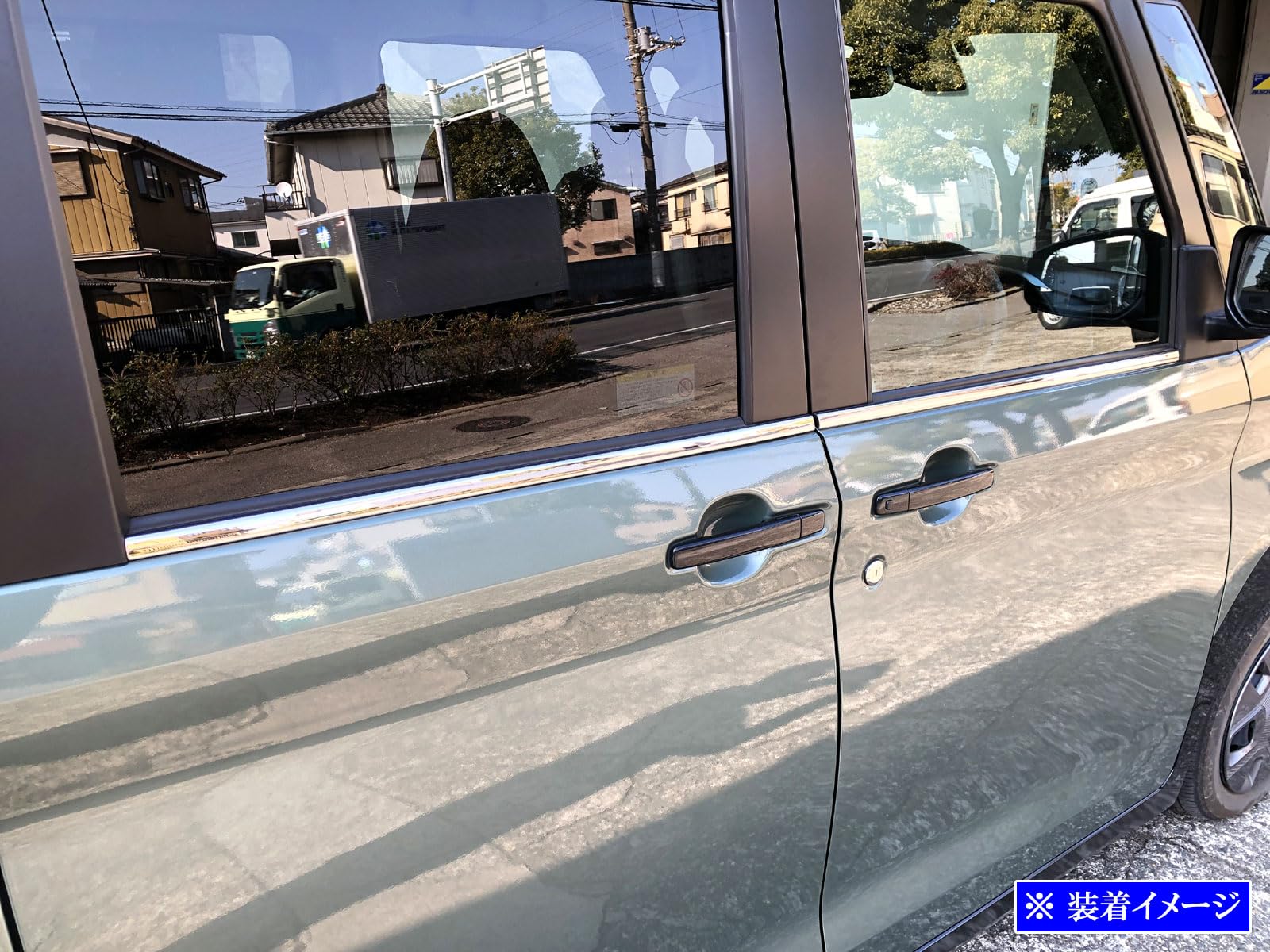 デリカミニ　ウィンドブレーカー Front bumper guard for Mitsubishi Delica Mini] DANSHAQ