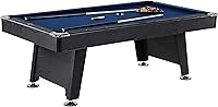 Thornton 7ft Modern Pool Table with Drop Pockets, Balls & Cues - Stylish Game Room Billiards Table