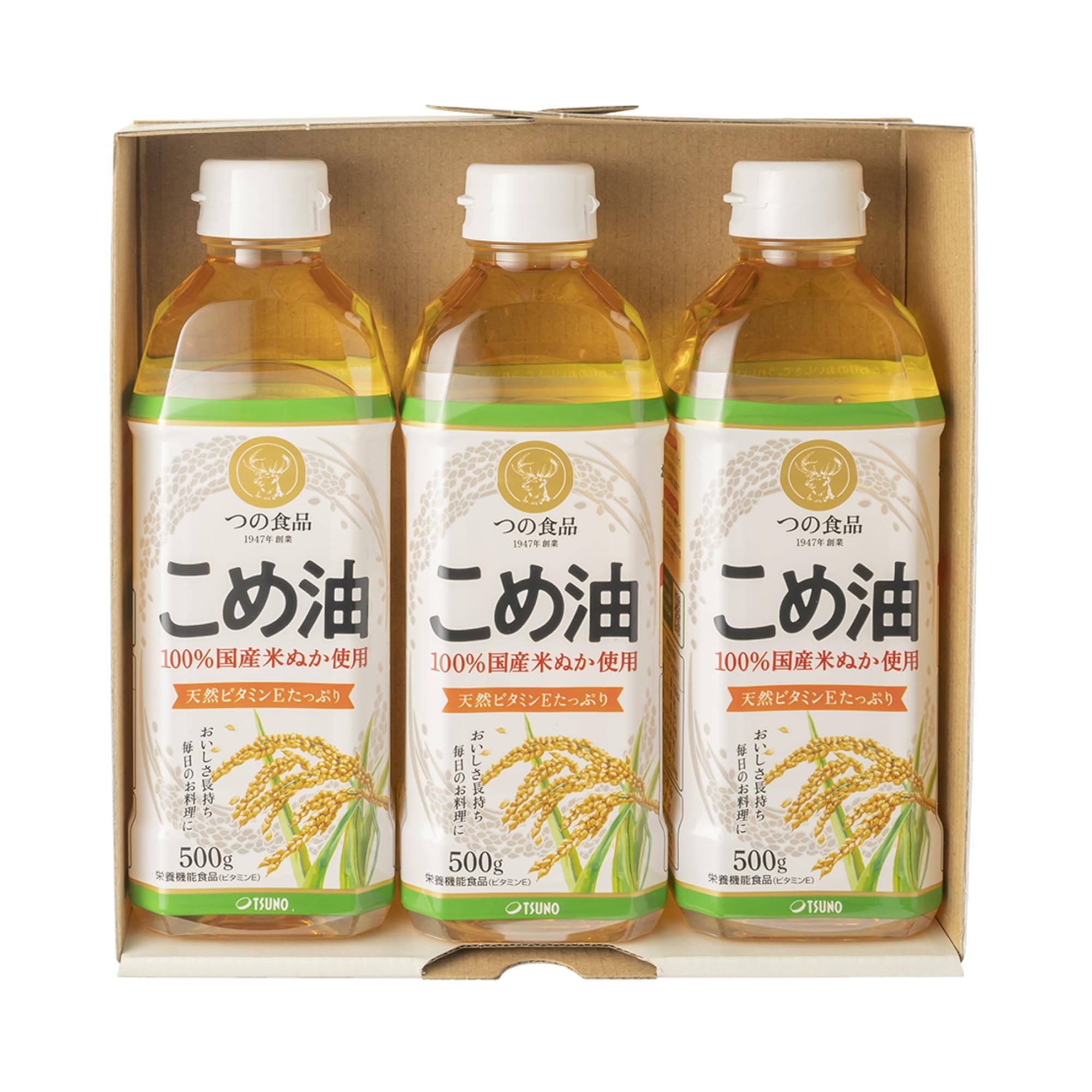 Amazon | 【つの食品公式】TSUNO ギフト こめ油 米油 500g 3本入り