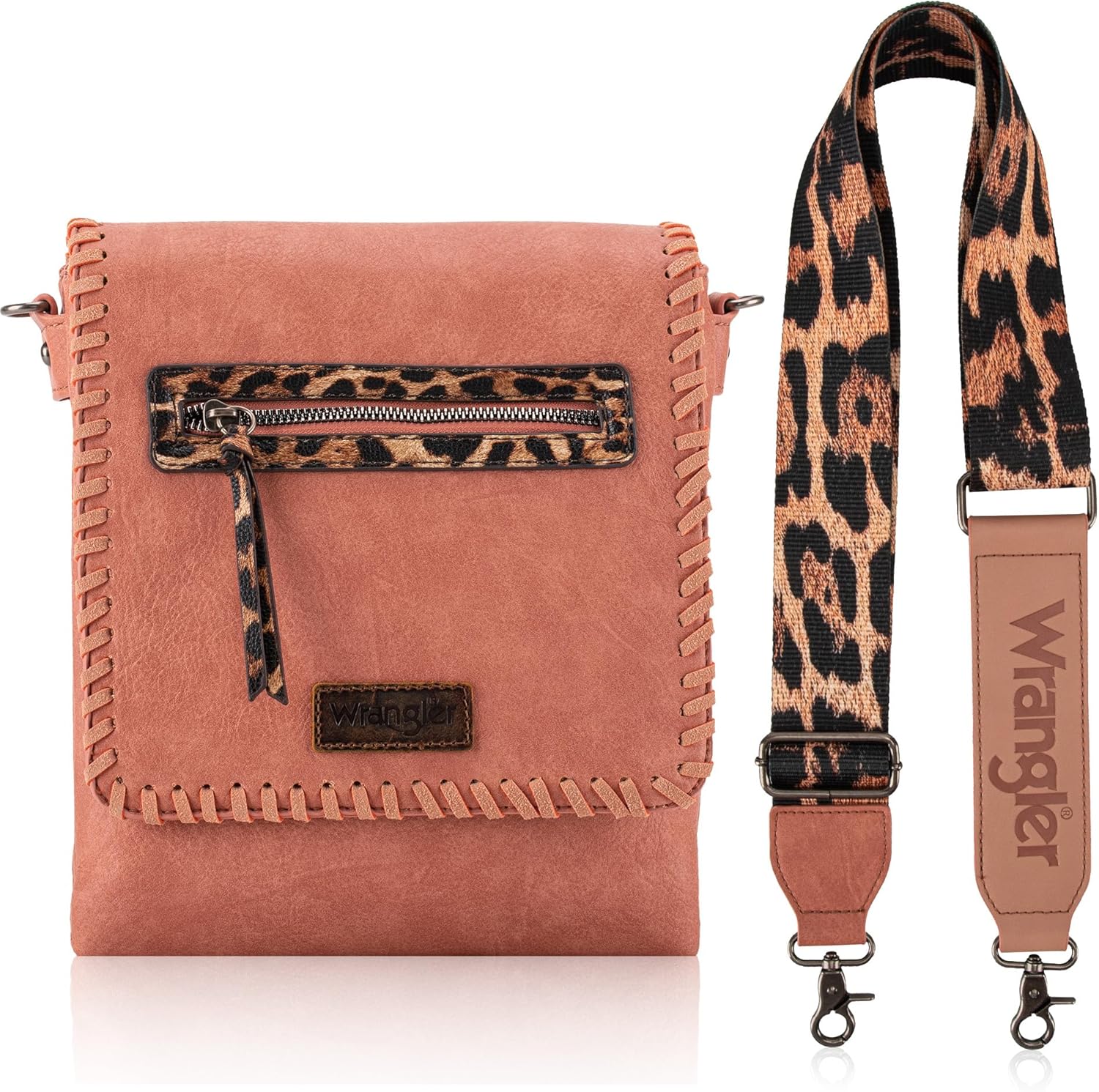 Wrangler Crossbody Bags for Women Vintage Hand Woven Shoulder Purse - Image 3