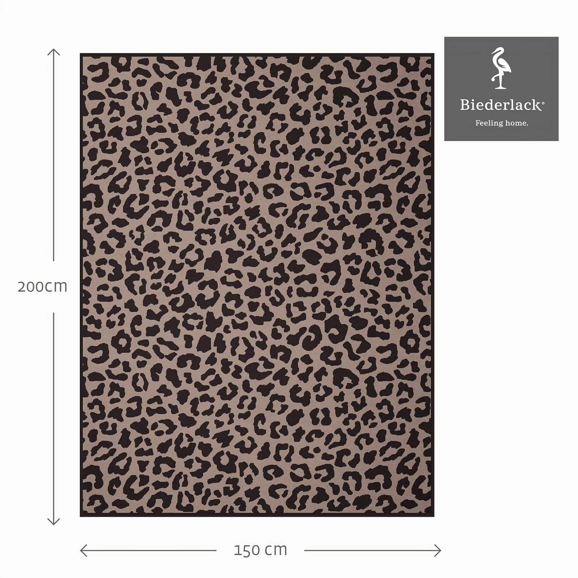 biederlack® flauschig-weiche Wohndecke Leo Soft, Sofadecke in 150x200 cm