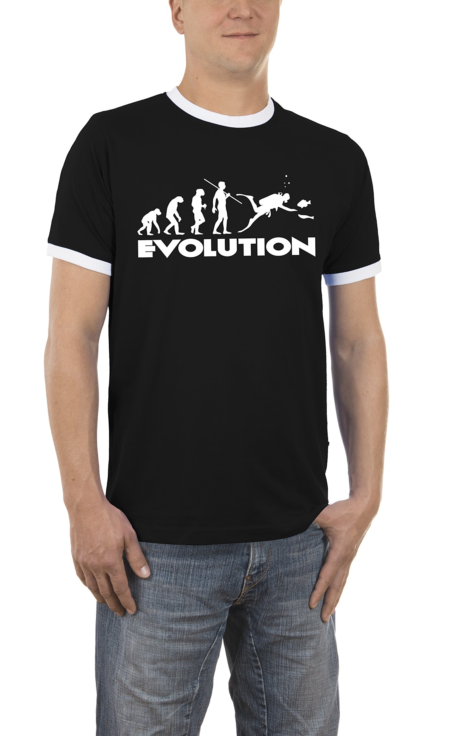 Touchlines Men's Evolution Dive Kontrast T - Shirt