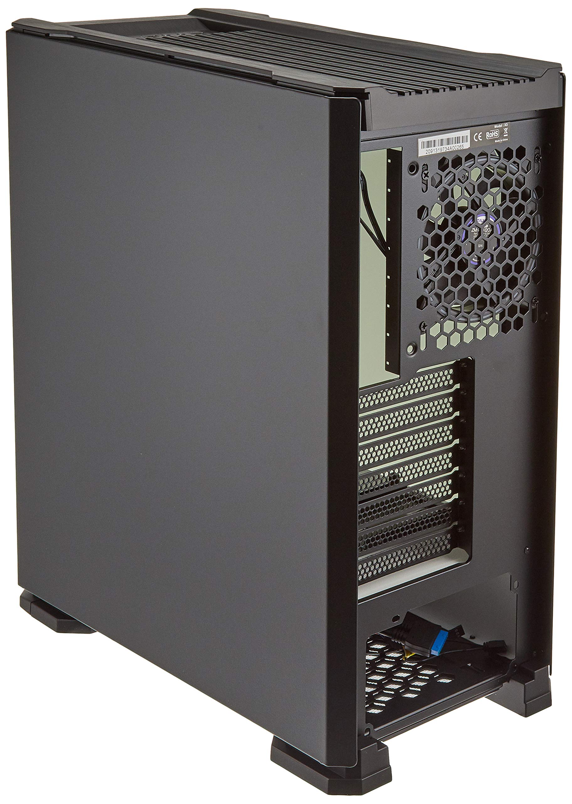 Amazon | ZALMAN ザルマン X3 BLACK ミドルタワー型PCケース フロント