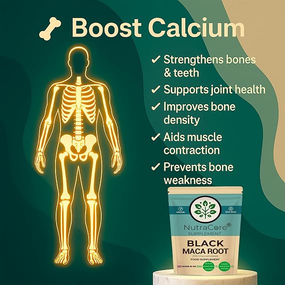 Black Maca Root 6000mg 90 Vegan Capsules Energy Support UK Made
