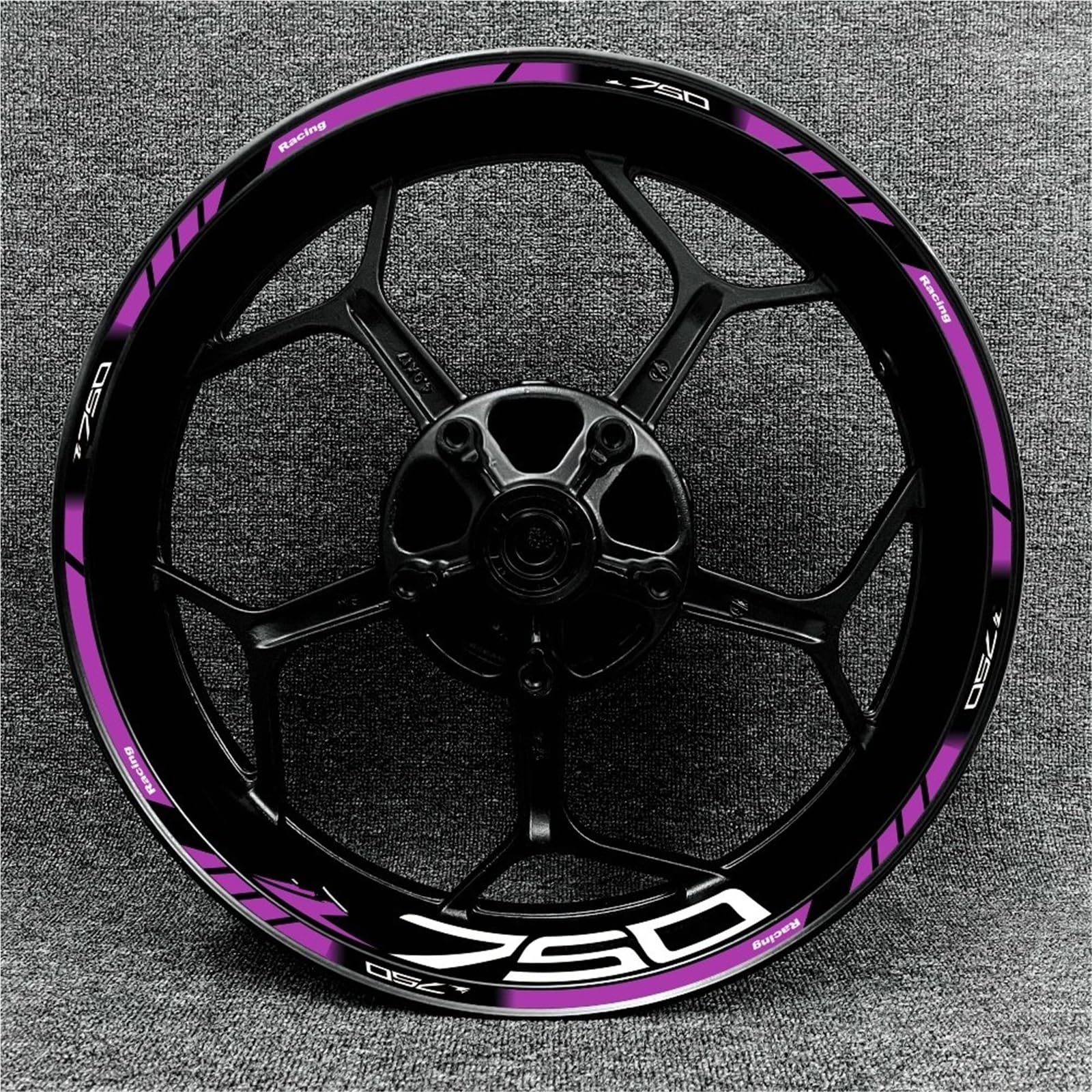 Komplettset Multicolor Für Z750 Motorrad Radnabe Modifiziert Aufkleber Dekorative Felge Hochreflektierender Aufkleber(Set Meal 12)