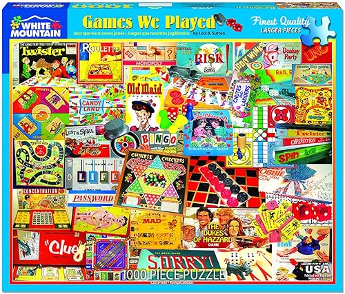 White Mountain Puzzles, rompecabezas de juegos antiguos de 1000 piezas