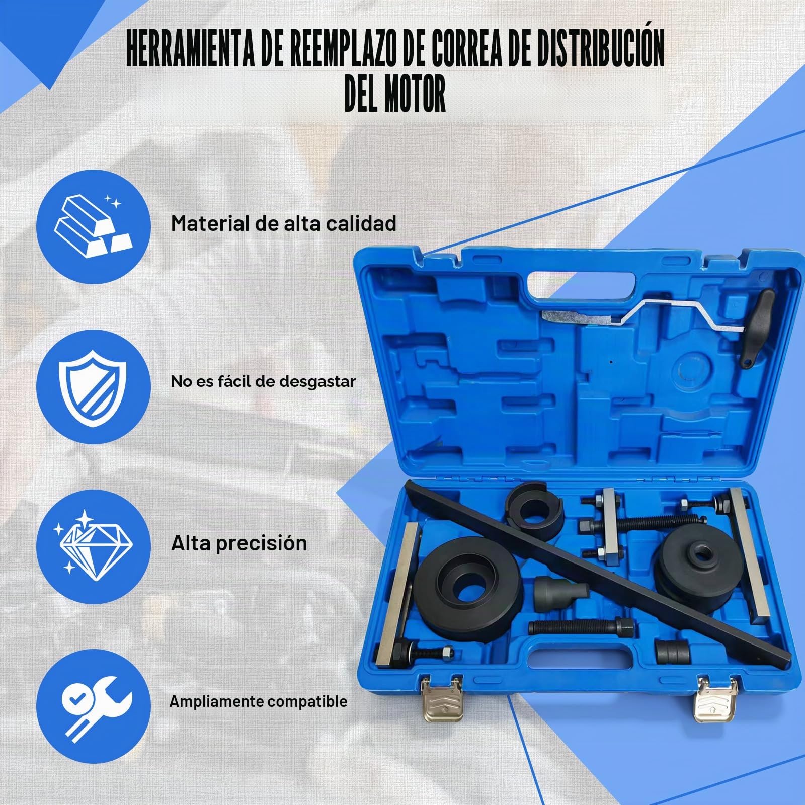 Juego de herramientas para transmisión de doble embrague Compatible con Audi VAG VW 7 velocidades DSG, herramienta de montaje y desmontaje de embrague T10323 T10373 T10376 T40100 T10407 T10466