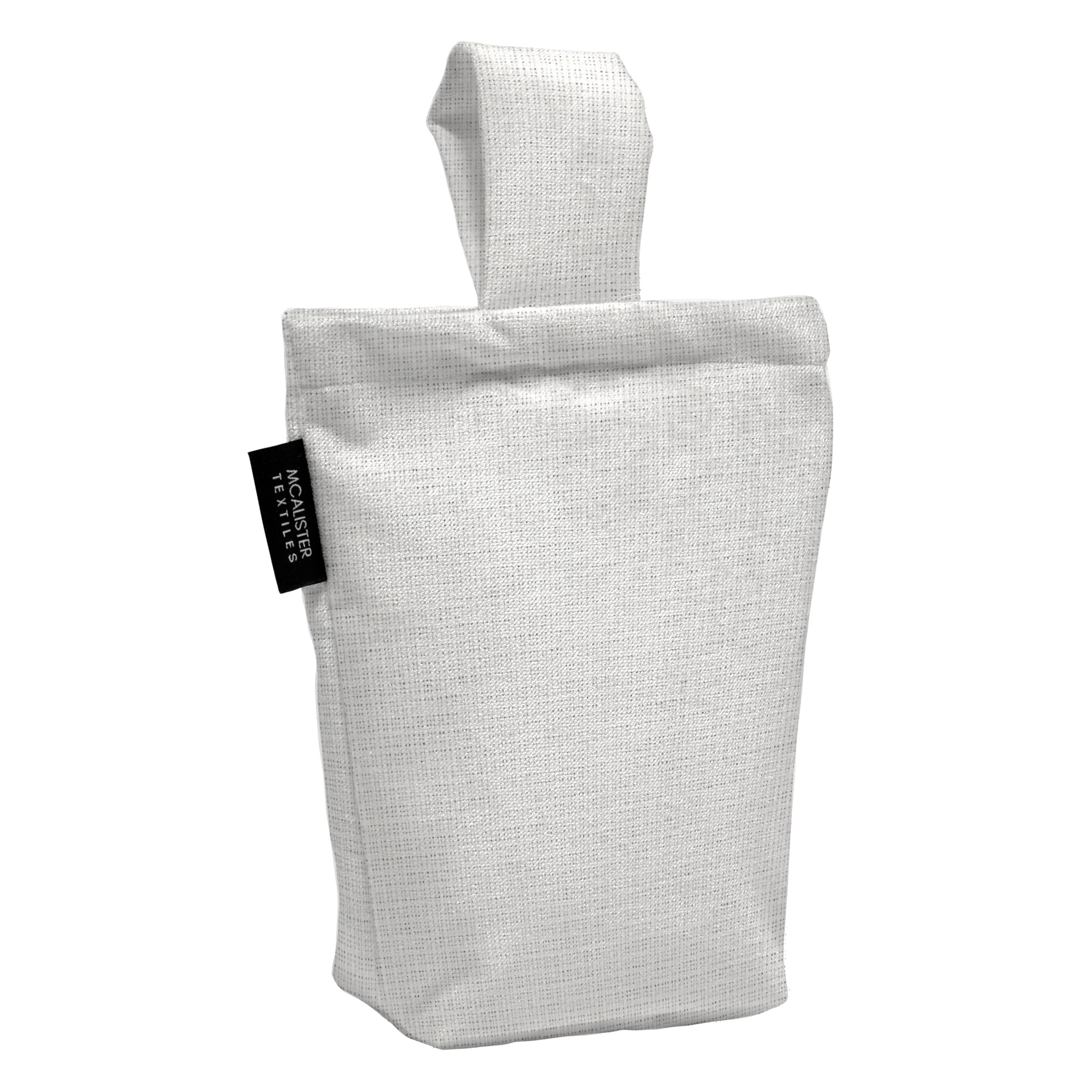 McAlister Textiles Milan Unfilled Fabric Door Stop Bag 21cm x17cm in Natural - Image 2