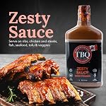 TBQ Zesty Sauce aka TBQ Hot Sauce 1L 35.2fl.oz. Great for BBQ, Ribs, Chicken & Steaks - Kosher, Vegan, Gluten Free, All Natural, No Fillers
