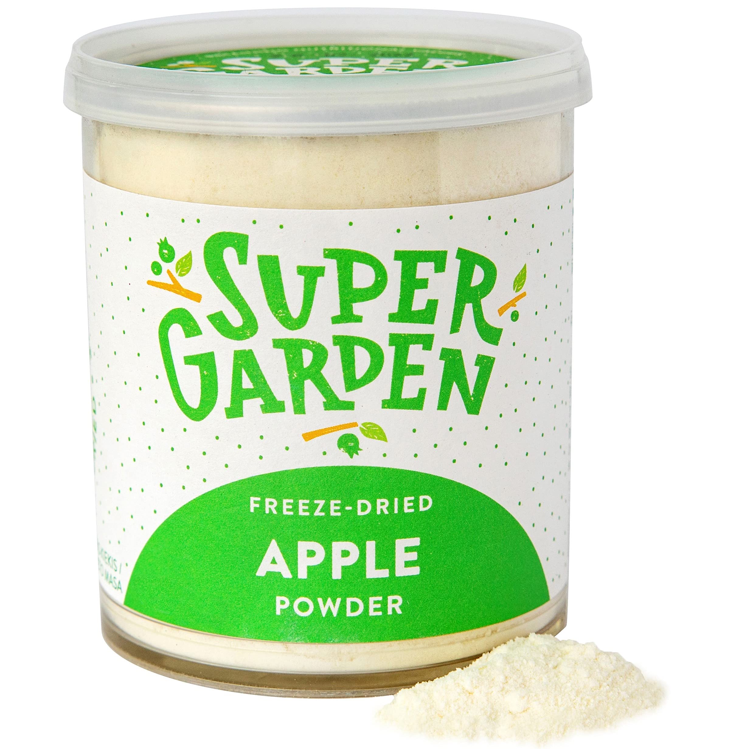 Super Garden Freeze Dried Apple Powder - Natural Fruit with No Additives - Rich in Vitamins & Antioxidants - Versatile for Smoothies, Baking & Desserts - Vegan, Gluten-Free - 100g