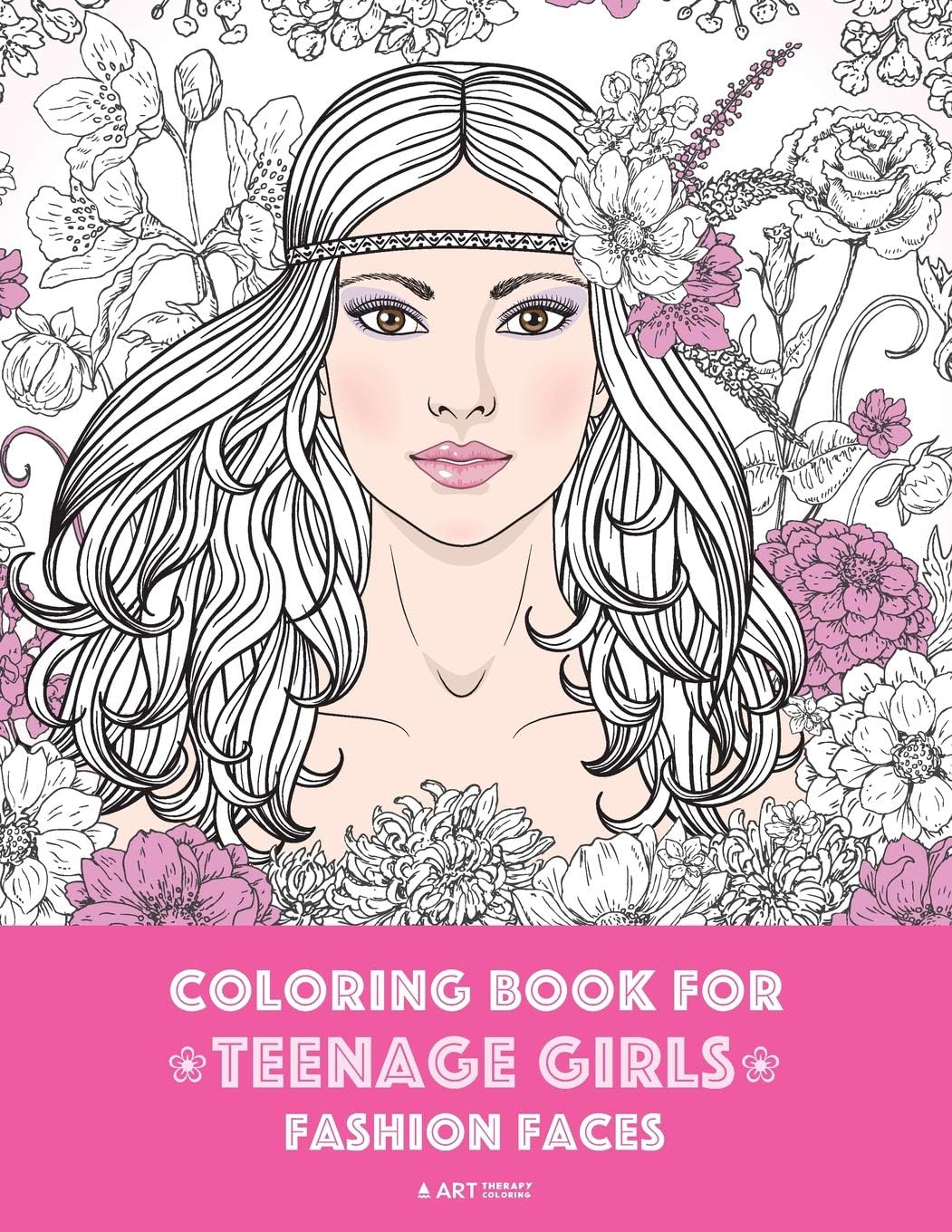 Coloring Book For Teenage Girls: Fashion Faces: Gorgeous Hair Style, Cool, Cute Designs, Coloring Book For Girls, Kids, Teen Girls, Older Girls, Tweens, Teenagers, Girls of All Ages & Adults
