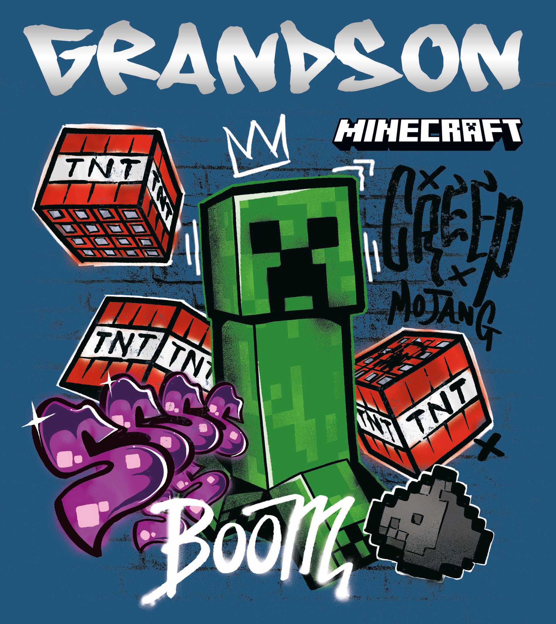 Minecraft Grandson Birthday Card