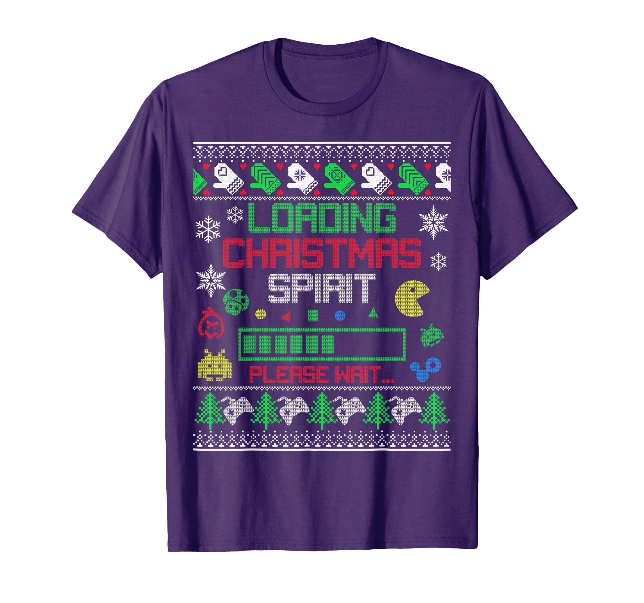 Christmas Gaming - Loading Christmas Spirit for Gamer Ugly T-Shirt