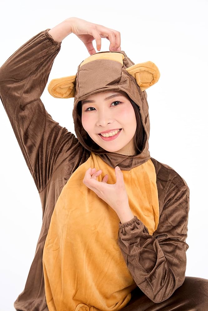 Amazon | おサルさん 着ぐるみ衣装 ハロウィン衣装 着ぐるみ