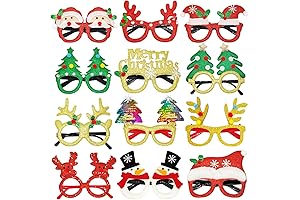 Christmas Cheer With Shimmering Glasses