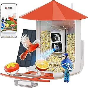 PerchMe® Bird Feeder with Camera,Solar Smart Bird Feeder with 1080P HD AI Identify Bird Species, Real Time Views and Notifications,DIY Add-ons & Hummingbird Feeder,Ideal Gift for Bird Watching Lover asin的图片