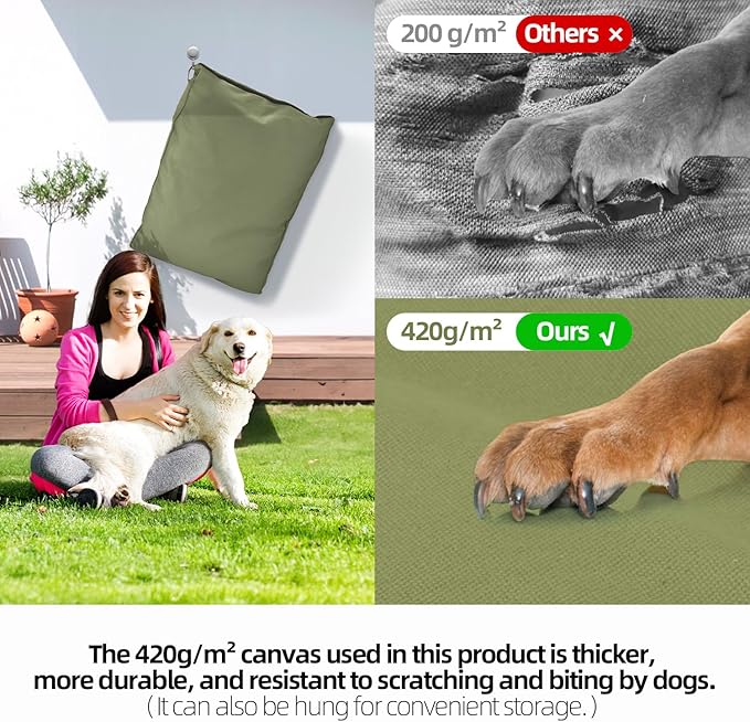 Cama para Perro Grande 107cm Impermeable y Lavable miniatura 2