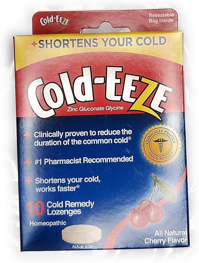 ColdEEZE Cold Remedy Lozenges, Cherry Flavor, 10 Count