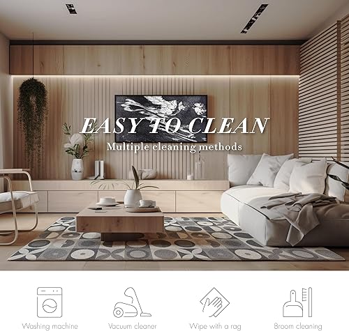 Miniatura 2 de PUREFULL Azulejos de alfombra, 0.35 pulgadas de altura del pelo no adhesivo, azulejos de alfombra de 16 x 16 pulgadas con acolchado antideslizante