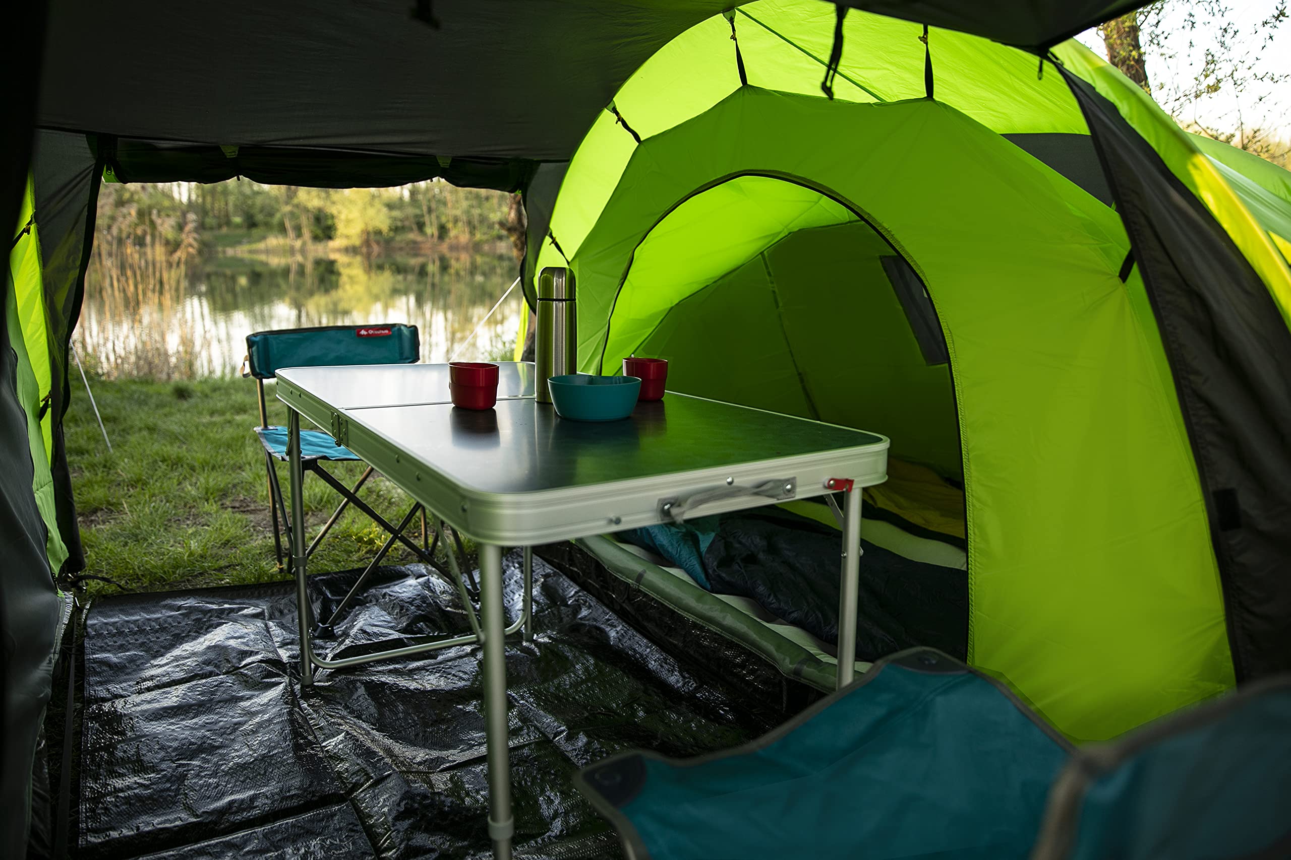 peme Tenda a Tunnel Bojan 4, Tenda da Campeggio per 4 Persone, 4000mm Impermeabile, Tenda Familiare, Trekking, Campeggio e Escursionismo, Tenda da Festival con Veranda e Tettoia, 3 Ingressi