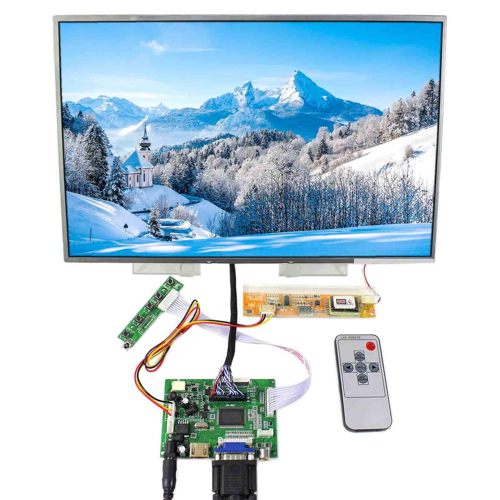 VSDISPLAY 15.4 inch 1280x800 LCD 15.4" Screen with HD-MI+VGA+2AV LCD Controller Board