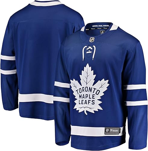 Fanatics Toronto Maple Leafs - Camiseta en blanco azul real (talla M), Azul Real