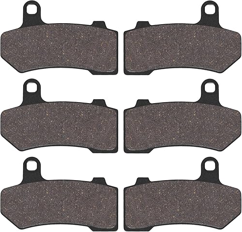 Sollon Pastillas de freno delanteras y traseras para Harley Davidson FLHTCU Ultra Classic Electra Glide, FLHRC Road King Classic, FLHT Electra Glide