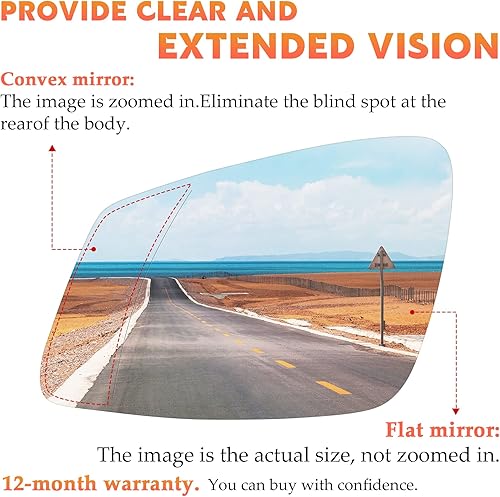 Miniatura 4 de Espejo retrovisor con calefacción para el lado izquierdo del conductor se adapta a BMW 228i 320i 328d 335i 340i 535d 535i 740i 740Ld 760Li i3 M2