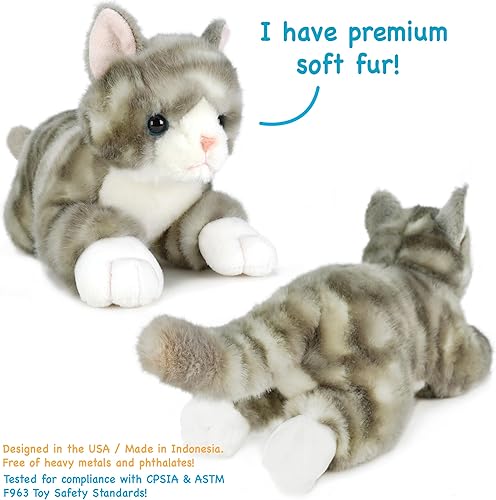 Miniatura 5 de Gavin The Grey Tabby Cat - Peluche de 13 pulgadas