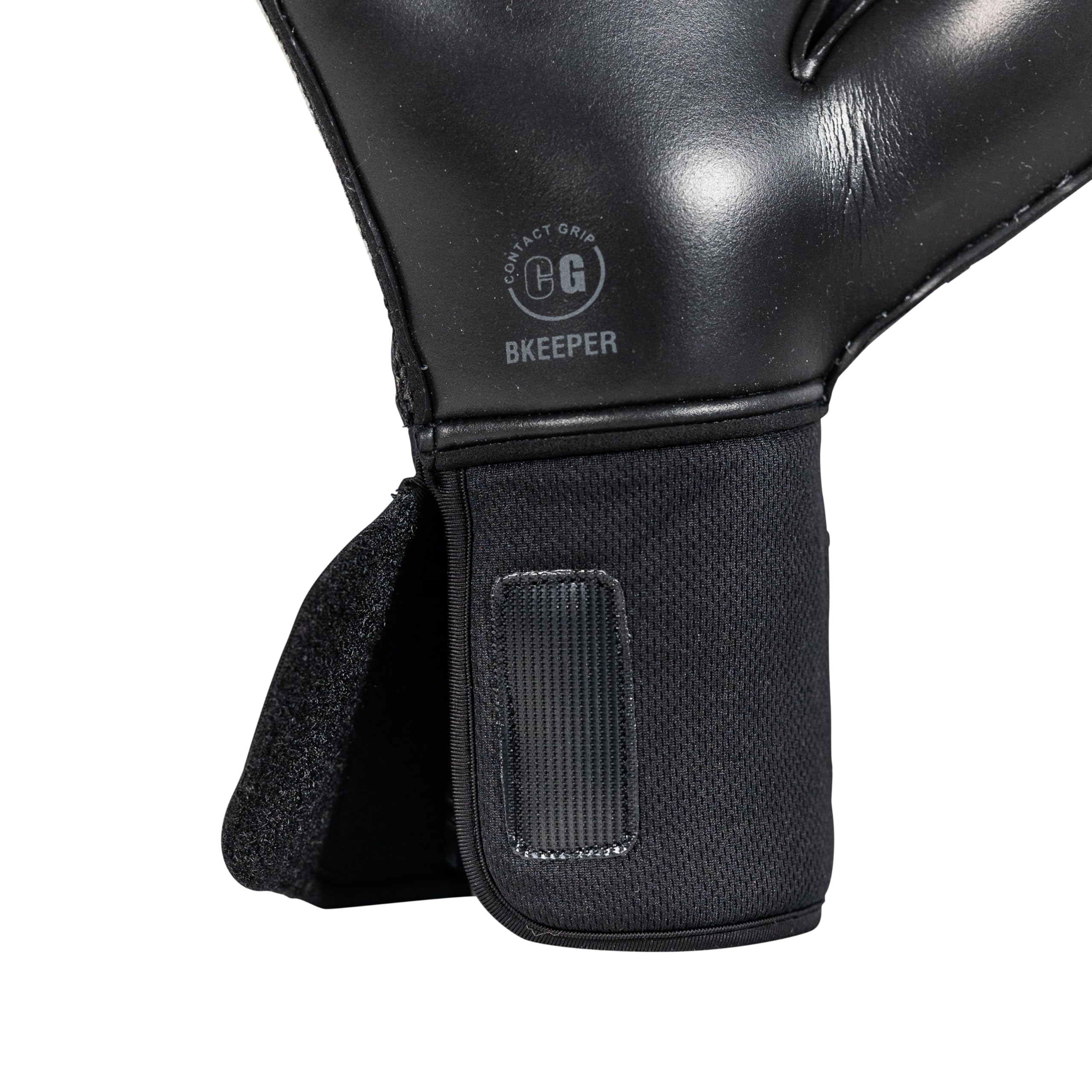 Gants de Gardien Galactic #25 Noir Enfant, Coupe Hybride, Barrettes, Facile à Enfiler