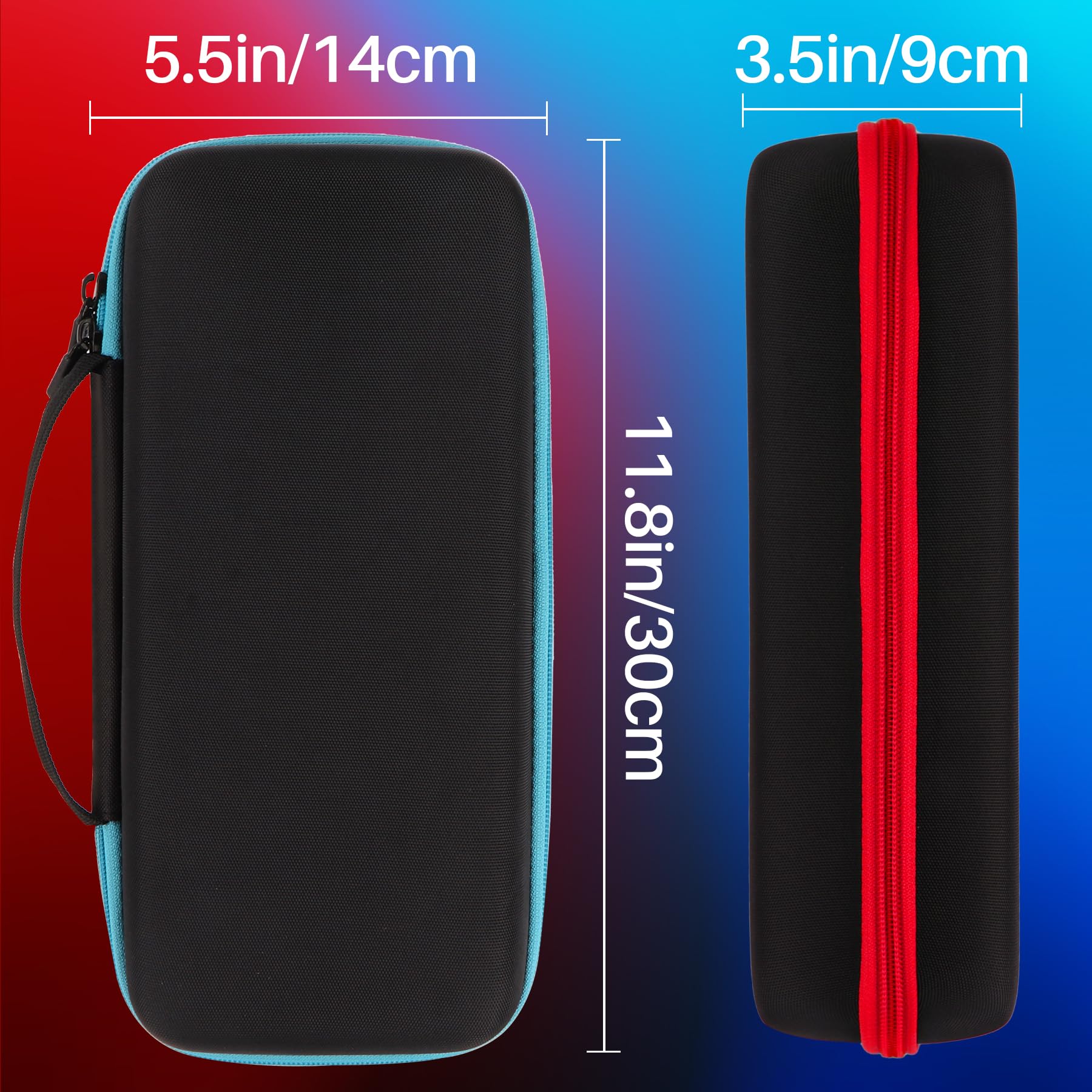 Lebakort Dur Étui Housse Cas Compatible avec Nintendo Switch 2 (Noir + Rouge)