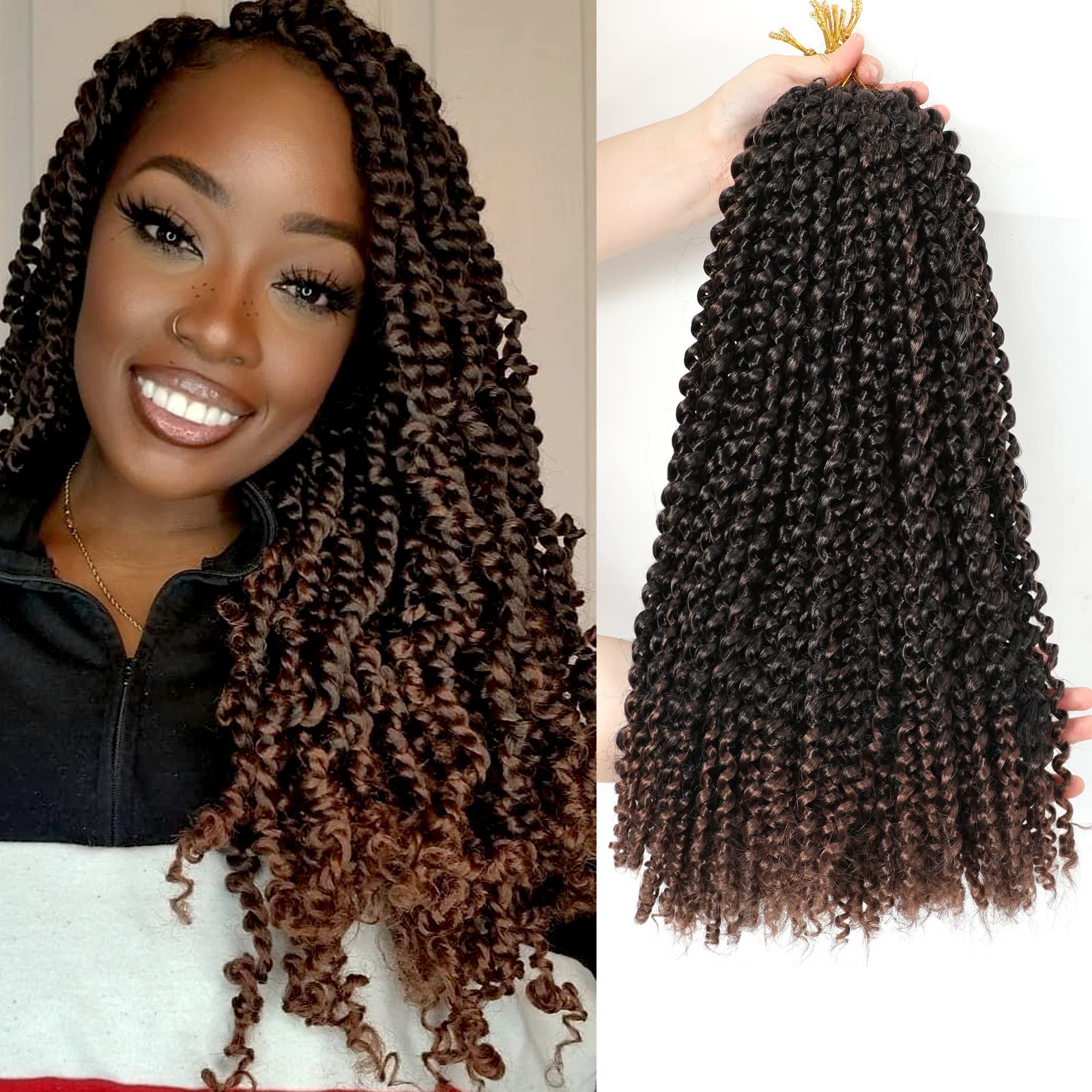 Buy Passion Twist Crochet Hair 18 Inch 8 Packs Water Wave Crochet Hair