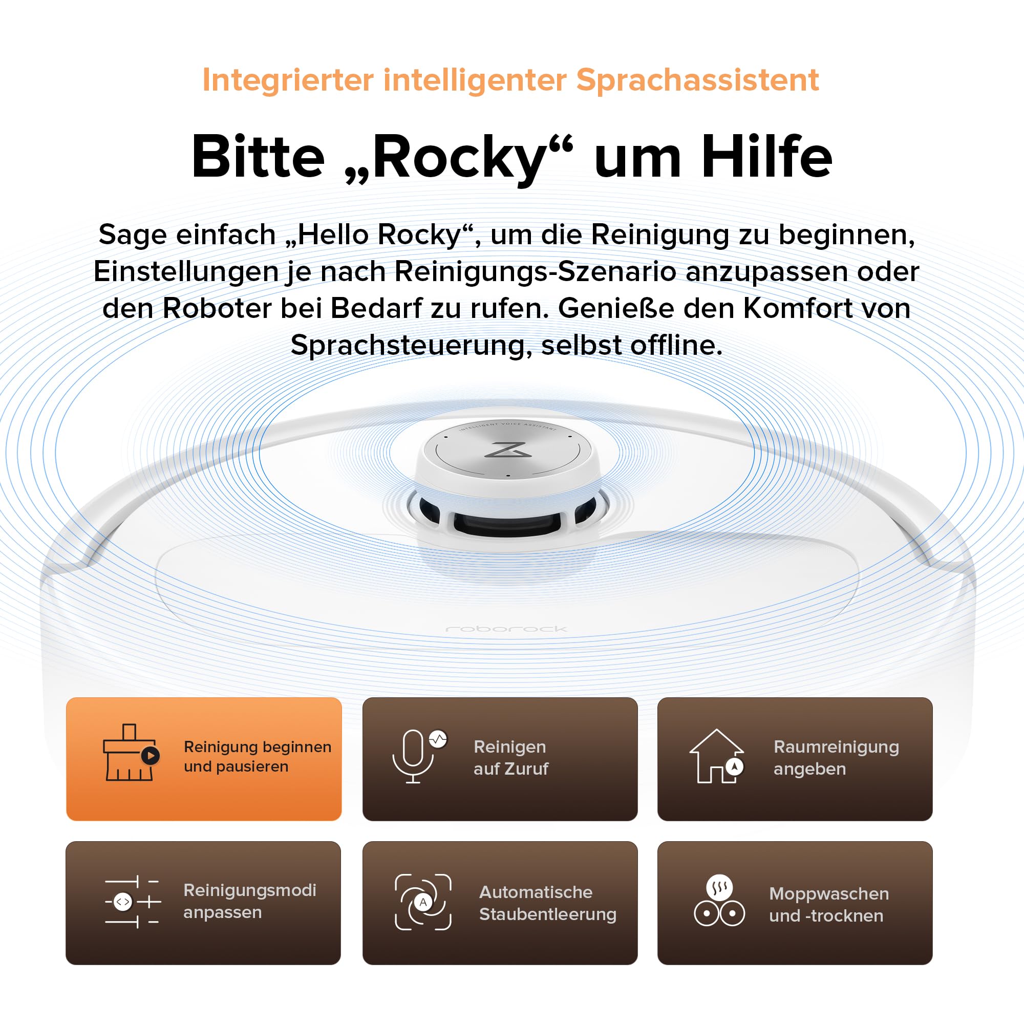 roborock Qrevo Master Saugroboter mit Wischfunktion&Hebarem Wischmopp, Saugkraft von 10.000 Pa, intelligenten Sprachassistenten, App-Steuerung (Weiß) (Generalüberholt)