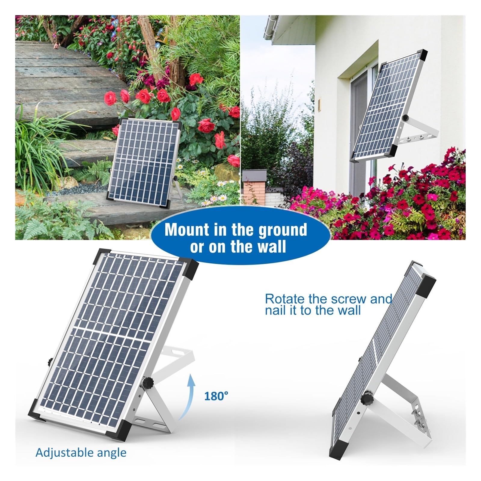 Pompa fontana solare 12W, con 12 ugelli a doppio strato potente for laghetto Piccolo laghetto da giardino(5.5W with light)