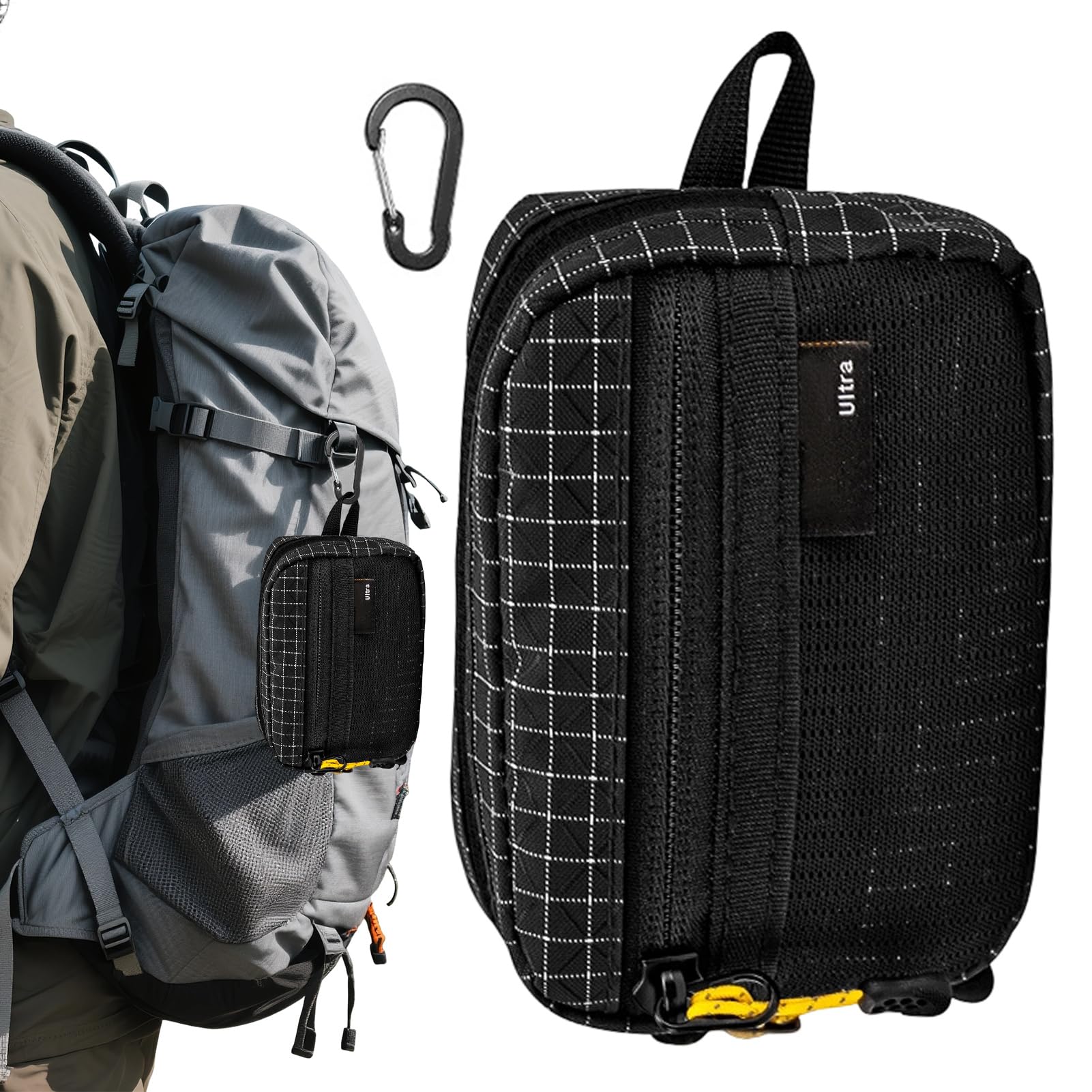 Bolsa de correa para mochila con bolsillo impermeable para proteger tus tarjetas 8