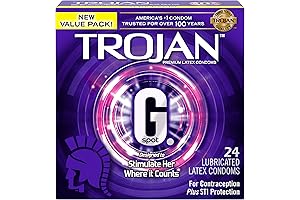 Trojan G-Spot Premium Lubricated Condoms, 24 Count