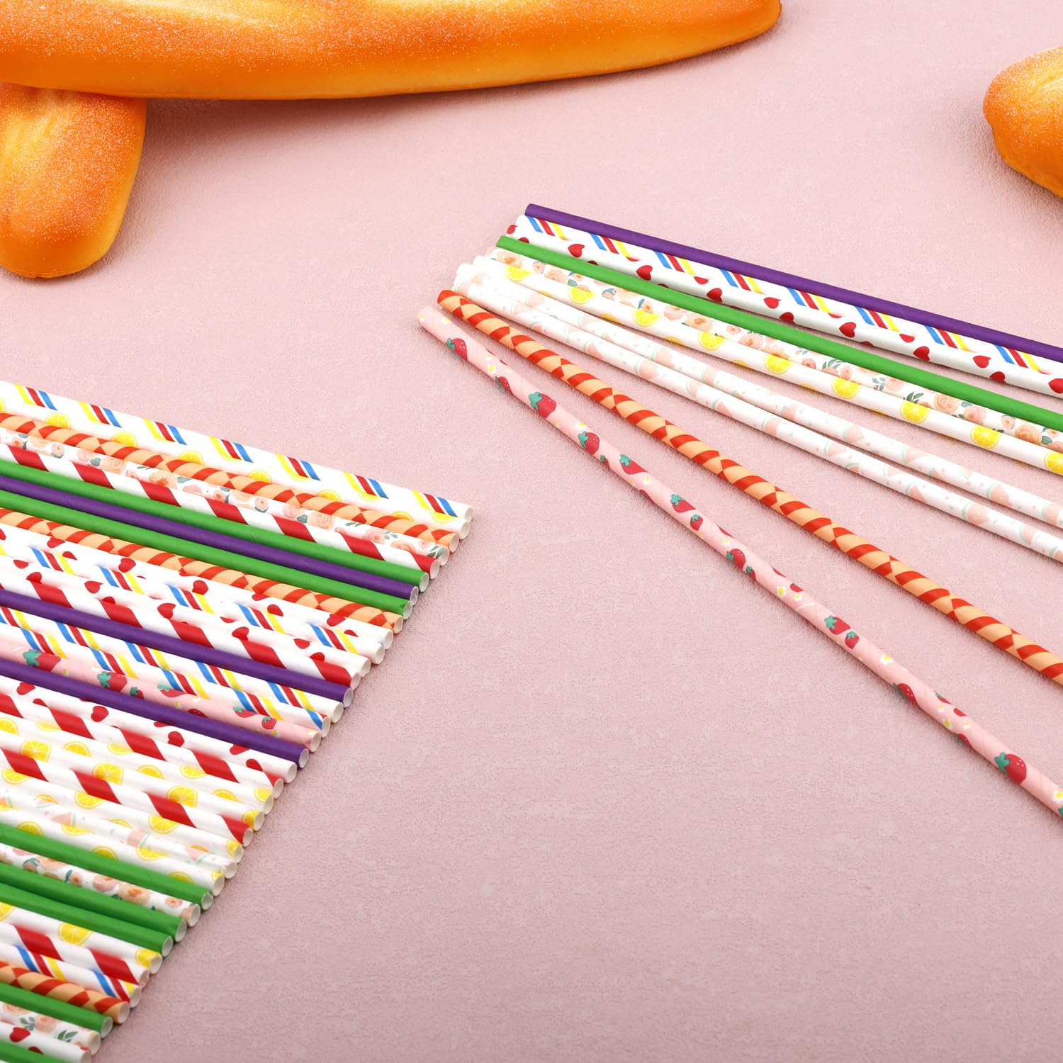 Lot De 50 Bâtonnets En Coton De 35 Cm - Couleurs Aléatoires - Fournitures De Bonbons En Coton - Pailles En Papier Pour Anniversaire, Mariage, Fête De Vacances