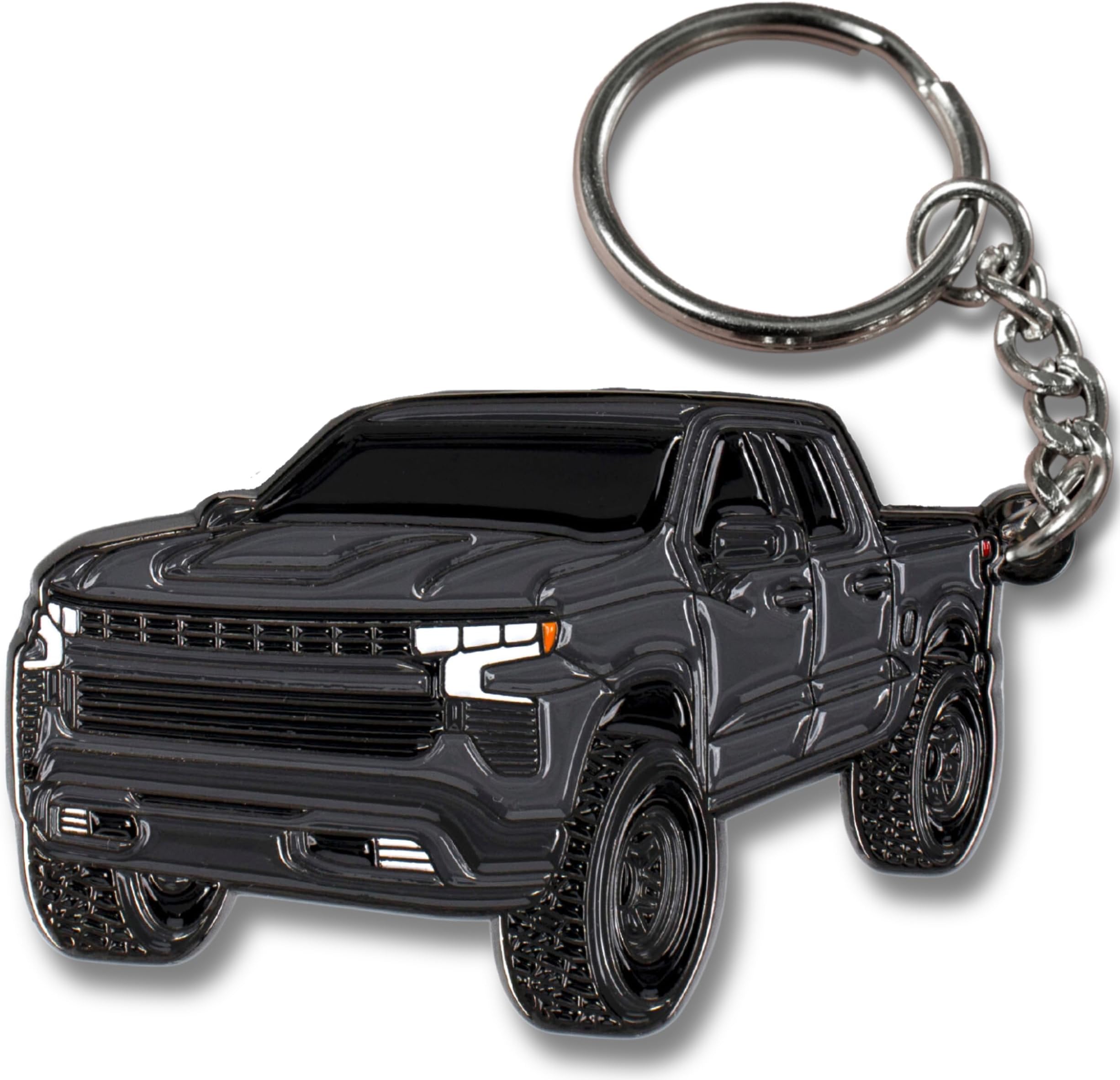 Chevy Keychain Compatible with Chevy Silverado 1500 Accessories - Toy Truck Gifts Truck Owners Men Key Fob