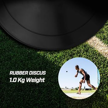 2 Pcs Shot Put Rubber Discus for School Track and Field Discuses for Outdoor Practice Throwing
