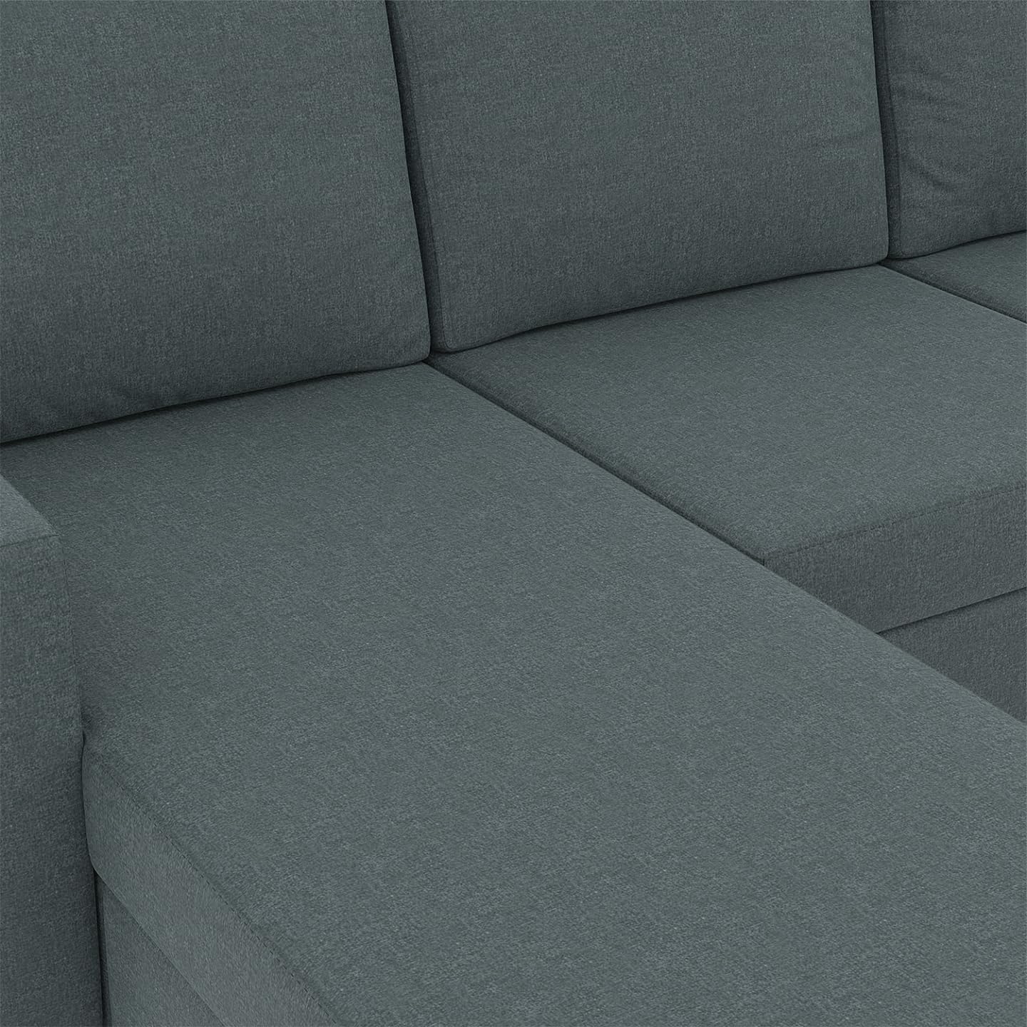 IDMarket - Sofá esquinero 3 plazas Marius 200 cm, reversible, color gris