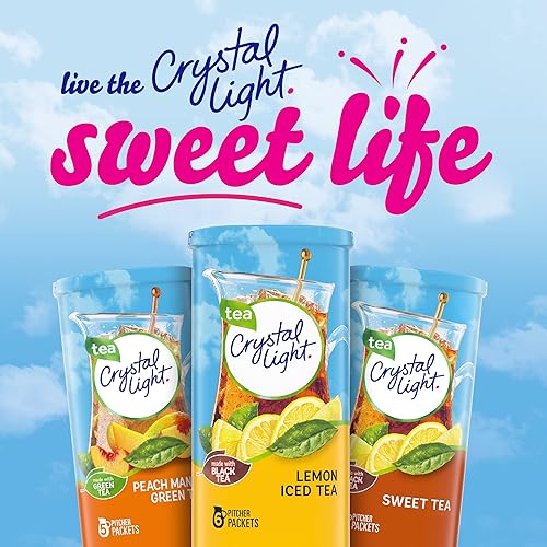 Miniatura 9 de Crystal Light Mezcla de bebida en polvo de té helado de limón , lata de 1.4 oz, 12 unidades
