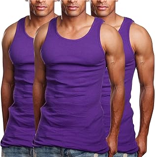 Men’s Long Muscle Tank Top Workout A-Shirt
