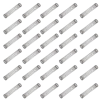 30pcs Compression Spring, 0.012" Dia, 0.12" OD, 0.59" Length
