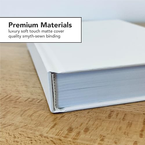 Miniatura 4 de CovoBook - Libro de tapa dura en blanco real, cuaderno de bocetos, diario de invitados de boda, juego de accesorios para fotos, mesa auxiliar,