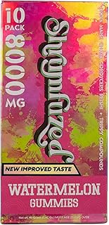 Proprietary Nootropic Gummy 8000mg, Now with New Improved Taste - Lion's Mane, Reishi, Chaga, and Cordycep Nootropic Mushroom Blend (10, Watermelon)