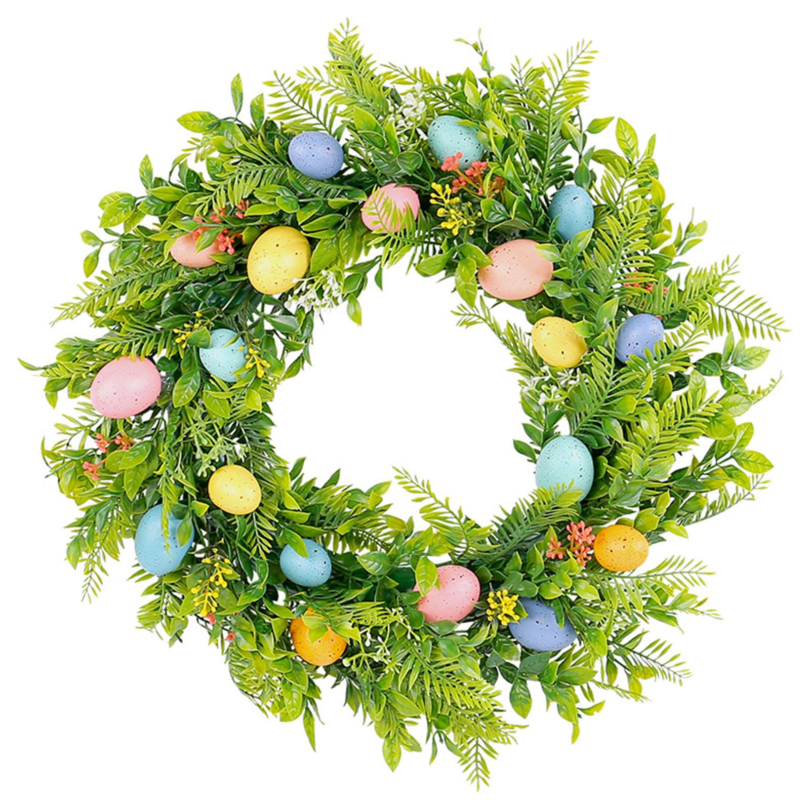 Eggs Wreath Easter Spring Decorations Flower for Holiday Decorations Easter Eggs Wreath